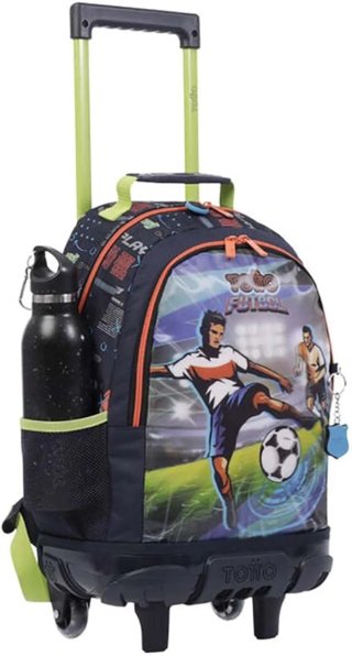 Mochila Totto con ruedas fútbol