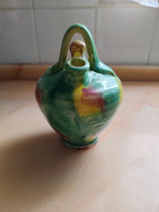 Botijo decorativo de cerámica