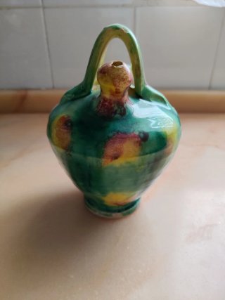 Botijo decorativo de cerámica