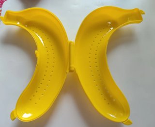 Porta banana giallo in plastica
