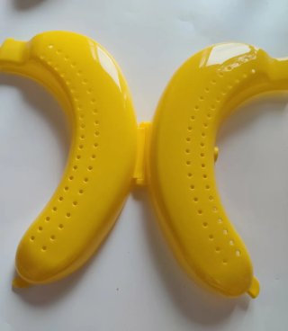 Porta banana giallo in plastica