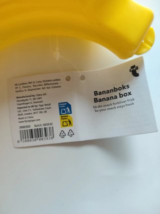 Porta banana giallo in plastica