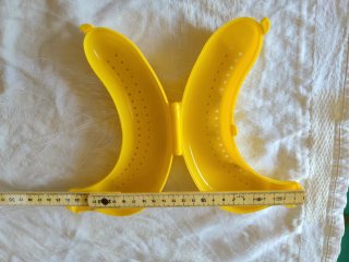 Porta banana giallo in plastica