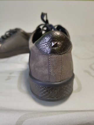 Zapatillas Geox Mujer Gris/Plata