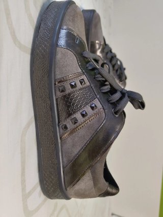 Zapatillas Geox Mujer Gris/Plata