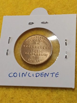 Moneda 1 Pts Naval 1948 SC coincidente