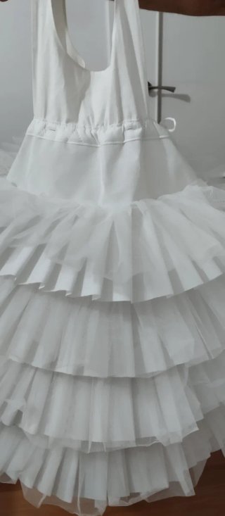 Cancán Fallera Blanco Talla 70
