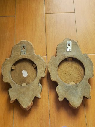 Set di 6 Specchi Vintage in Legno Multicolore