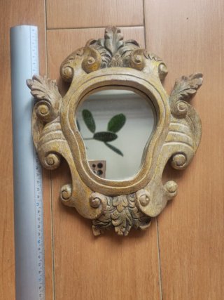 Set di 6 Specchi Vintage in Legno Multicolore