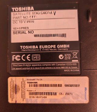 Portátil Toshiba Satellite PRO R850-J14