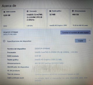 Portátil Toshiba Satellite PRO R850-J14