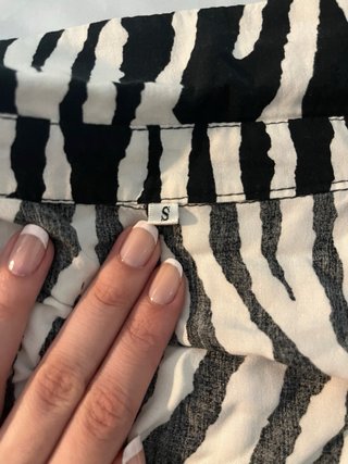 Camisa larga estampado cebra