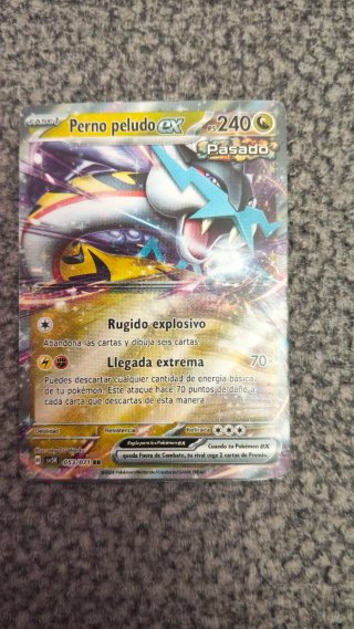 Carta Pokémon Perno Peludo EX 053/071 RR
