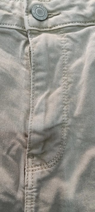 Pantalón corto mujer beige