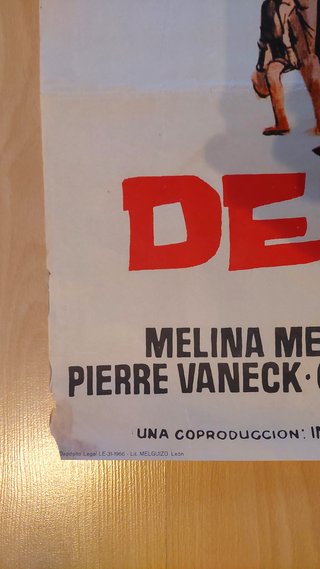 Cartel Cine Original El que debe morir 1957