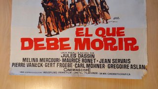 Cartel Cine Original El que debe morir 1957