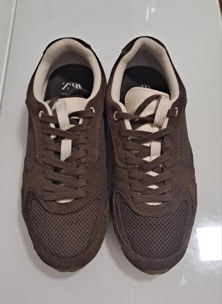Zapatillas Zara Marrones y Beige