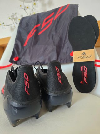 Adidas F50 Elite FG Botas Fútbol Negras Rojas
