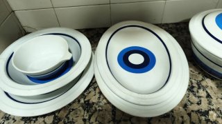 Vajilla Pontesa 50 Piezas Vintage # Italia