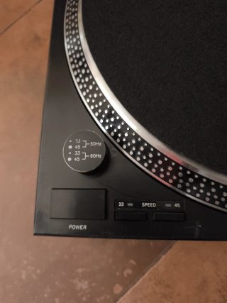 Plato Vinilo Acoustic Control DJ 1600D Negro