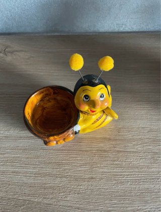 Portamiele / Portaoggetti vintage ape ceramica