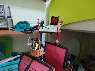 Barco Pirata Playmobil con Figuras