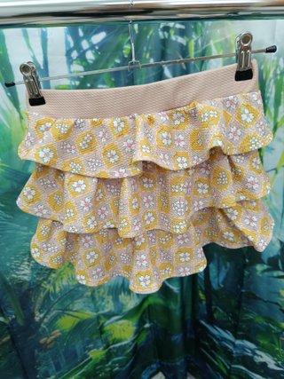 Falda pantalón Shein floral volantes