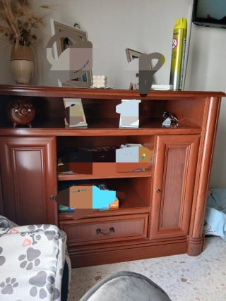 Mueble TV madera marrón