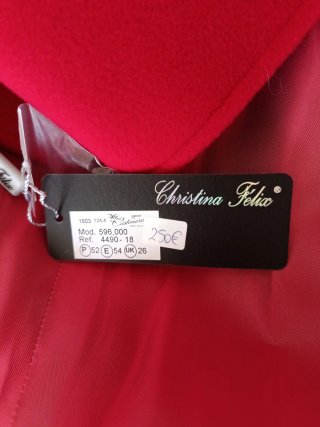 Abrigo Cristina Félix Rojo
