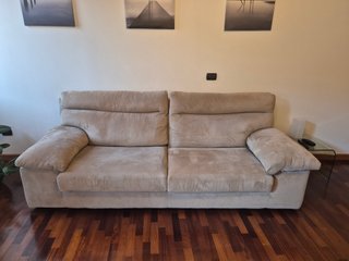 Divano 3 posti + pouf beige