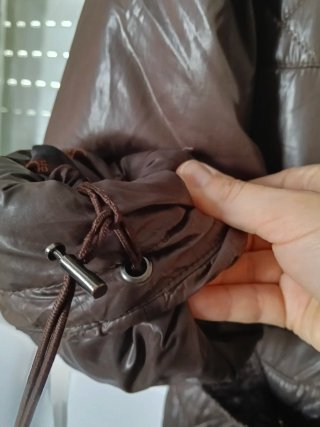 Parka G3 Marrón Acolchada Cinturón