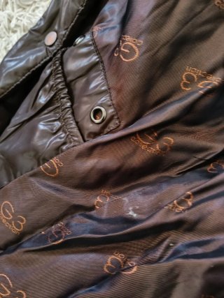 Parka G3 Marrón Acolchada Cinturón