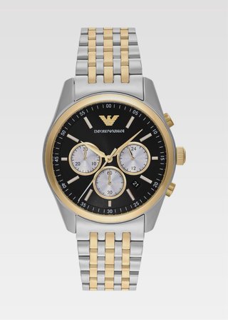 Orologio Emporio Armani Cronografo Oro/Argento