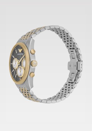 Orologio Emporio Armani Cronografo Oro/Argento