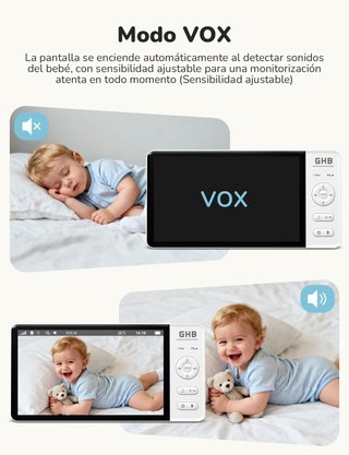 NUEVO Vigilabebés 1080P con Pantalla 7”