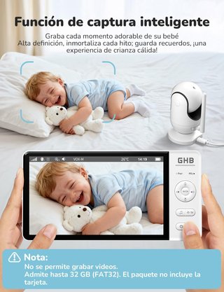 NUEVO Vigilabebés 1080P con Pantalla 7”