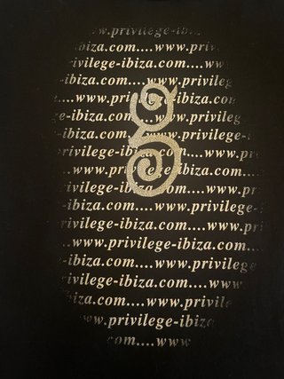 Camiseta Privilege Ibiza Negra Talla Única