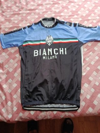 Maillot Ciclismo Bianchi Milano Azul