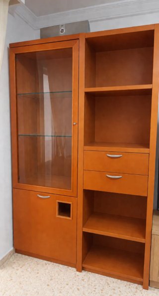 Muebles de salón modular madera