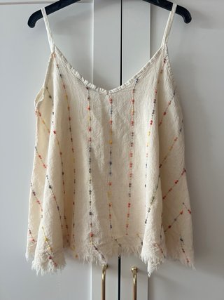 Top Algodón Bordado Talla XS/S