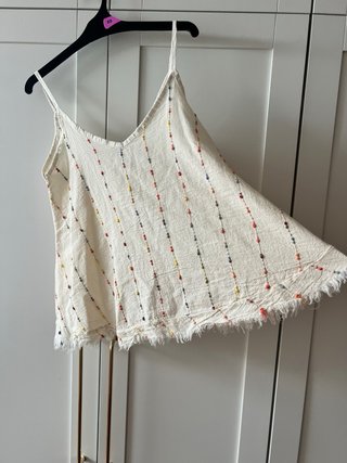 Top Algodón Bordado Talla XS/S