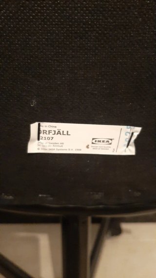 Silla giratoria Ikea Örfjäll negra
