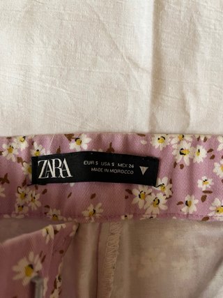 Pantalón floral mujer rosa