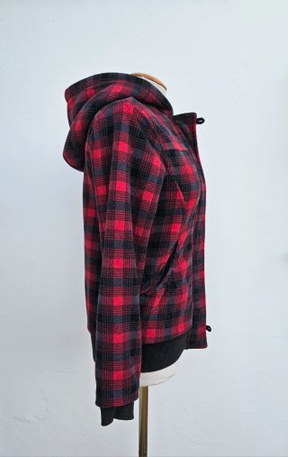 Chaqueta Rip Curl cuadros rojo y negro