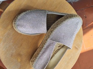 Alpargatas La Maison de L'Espadrille Doradas/Plate