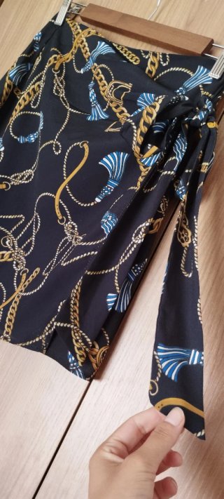 Falda estampada cadenas talla S