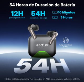 Auriculares EarFun Air Pro 4+ Negro