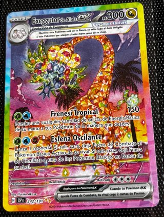 Carta Pokémon Exeggutor de Alola 242/191