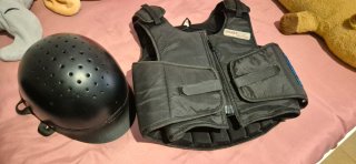 Chaleco Seguridad Equitación SMART RIDER Negro