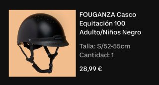 Chaleco Seguridad Equitación SMART RIDER Negro